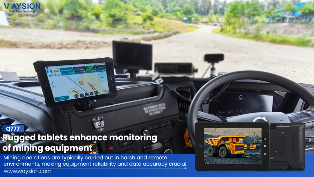 Q777 Rugged tablets enhance monitoring of mining equipment